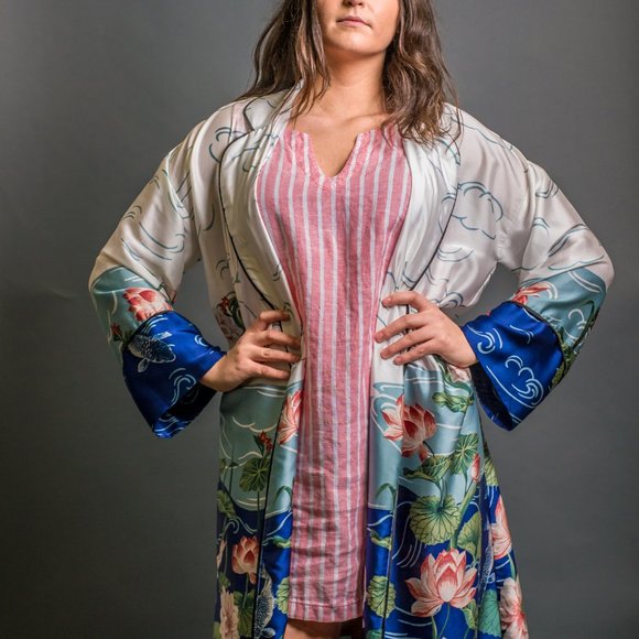 Pink Striped Smock Dress by Sigrid Olsen - Picture 6 of 6